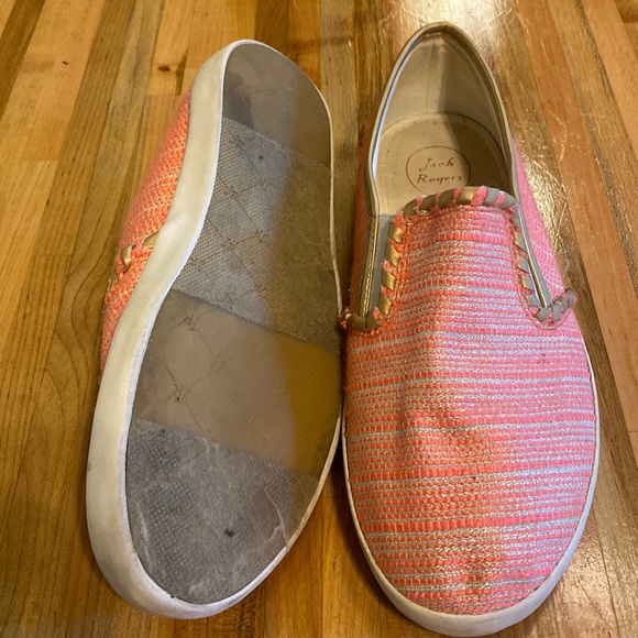 Jack Rodgers Pink Sparkly Tweed Shoes - Picture 4 of 5